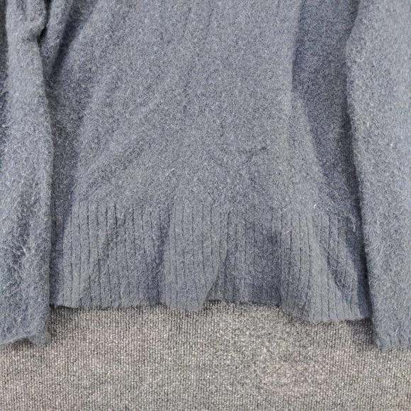 Madewell Women's Button-Sleeve Pullover Knit Sweater Blue XS Merino Wool Blend - Picture 7 of 12